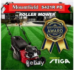 Mountfield S421R PD Self Propelled Rear Roller 139cc Petrol Lawn Mower 41cm Cut
