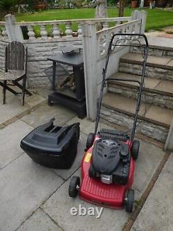 Mountfield SP454 Self Propelled Petrol Lawnmower Grass Box Garden Mower Red Used