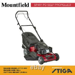 Mountfield SP481 PD 166cc Self Propelled Petrol Lawnmower 48cm Cut