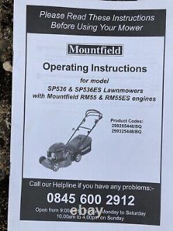 Mountfield SP536 ES Petrol Self Propelled Lawnmower Working