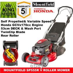 Mountfield SP555RV Variable Speed Self Propelled Rear Roller Petrol Lawnmower