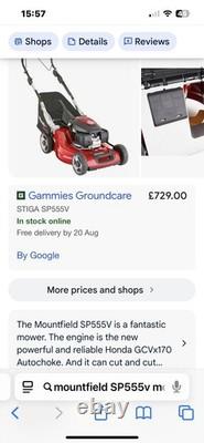 Mountfield SP555V Self Propelled 51cm Cut Petrol Mower