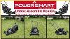Mower Review Powersmart 21 Inch Self Propelled 209cc Self Propelled Lawn Mower Unbox U0026 Assembly