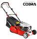 New Cobra RM46SPC 46cm Self Propelled Petrol Rear Roller Lawnmower. Free Oil