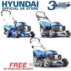 New Hyundai Petrol Lawnmower Range 43-51cm Inc Self Propelled Rotary & Opt Parts