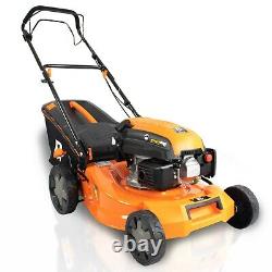 P1 Hyundai Powered 18 46cm Petrol Lawnmower, Self Propelled, 2 Year Warranty