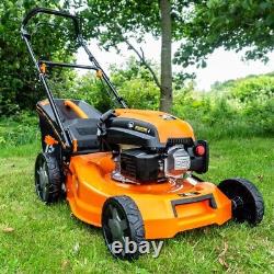 P1 Hyundai Powered 18 46cm Petrol Lawnmower, Self Propelled, 2 Year Warranty