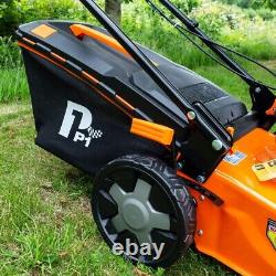 P1 Hyundai Powered 18 46cm Petrol Lawnmower, Self Propelled, 2 Year Warranty