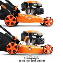 P1PE SELF PROPELLED Petrol Lawnmower 18 46cm139cc Hyundai Powered Lawn Mower