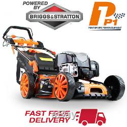 P1PE Self Propelled Briggs & Stratton Powered Lawnmower 163cc Petrol Lawn Mower