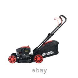 ParkerBrand 17 Hand Push Petrol Lawnmower 150cc, Mulch & Collect