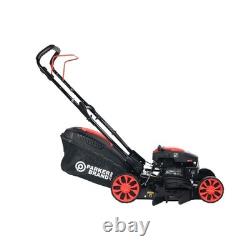 ParkerBrand 17 Hand Push Petrol Lawnmower 150cc, Mulch & Collect