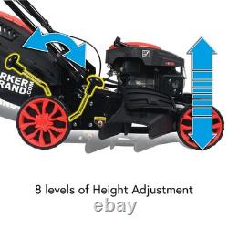 ParkerBrand 17 Hand Push Petrol Lawnmower 150cc, Mulch & Collect