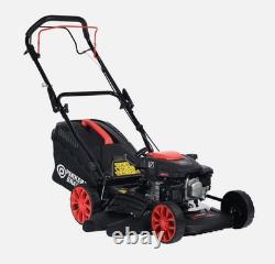 ParkerBrand Power 17 Self-Propelled Petrol Lawnmower 150cc, Mulch & Collect