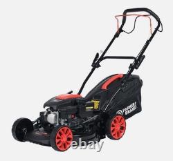 ParkerBrand Power 17 Self-Propelled Petrol Lawnmower 150cc, Mulch & Collect