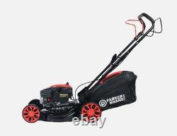 ParkerBrand Power 17 Self-Propelled Petrol Lawnmower 150cc, Mulch & Collect