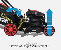 ParkerBrand Power 17 Self-Propelled Petrol Lawnmower 150cc, Mulch & Collect