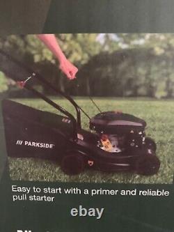 Parkside Petrol Lawnmower. 131cc. NEW. 39cm Cut. 3 Year Warranty