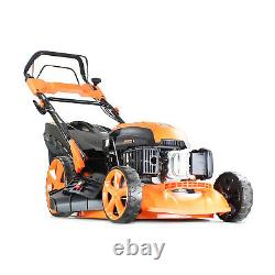 Petrol Lawn Mower Electric Start Lawnmower Mulch 20 Hyundai 173cc engine