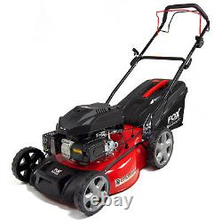 Petrol Lawn Mower Self Propelled 4 Blades Turbo Fox 18 46cm 139cc Lawnmower