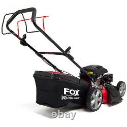 Petrol Lawn Mower Self Propelled 4 Blades Turbo Fox 18 46cm 139cc Lawnmower