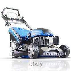 Petrol Lawn Mower Self Propelled Electric Start 18 46cm Cut Lawnmower HYM460SPE