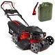 Petrol Lawn Mower Self Propelled Electric Start 4 Blade Turbo Fox 20 51cm 196cc