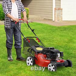 Petrol Lawn Mower Self Propelled Electric Start 5HP 4-Stroke 140cc Cut Lawnmower