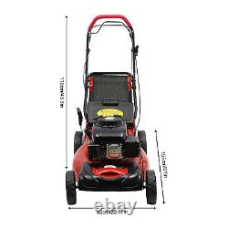 Petrol Lawn Mower Self Propelled Electric Start 5HP 4-Stroke 140cc Cut Lawnmower