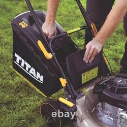 Petrol Lawn Mower Titan TTLMP300SP40 Self Propelled Rotary 41 cm 125 cc