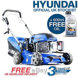 Petrol Lawn mower Electric Start Self Propelled 43cm 430mm Lawnmower Hyundai