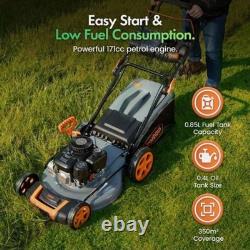 Petrol Lawnmower 171cc, Self Propelled. Barely used. HALF THE PRICE OF NEW