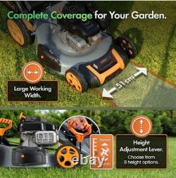 Petrol Lawnmower 171cc, Self Propelled. Barely used. HALF THE PRICE OF NEW