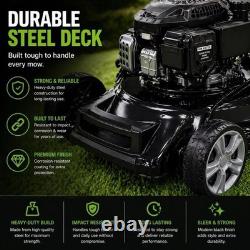Petrol Lawnmower, 42cm cutting width, petrol engine, Up to 250m², 55L Grass Hold