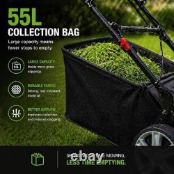Petrol Lawnmower, 42cm cutting width, petrol engine, Up to 250m², 55L Grass Hold