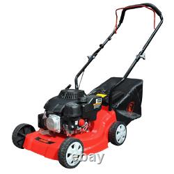 Petrol Lawnmower Push RocwooD 132cc 16 Mower Plus FREE Oil