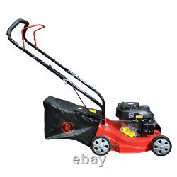 Petrol Lawnmower Push RocwooD 132cc 16 Mower Plus FREE Oil