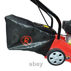 Petrol Lawnmower Push RocwooD 132cc 16 Mower Plus FREE Oil