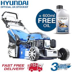 Petrol Lawnmower Rear Roller Self Propelled 48cm 19 Striped Effect HYM480SPR