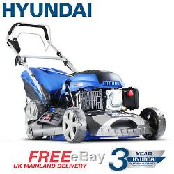 Petrol Lawnmower Self Propelled Lawn Mower ELECTRIC START 46cm 460mm 18 HYUNDAI