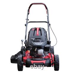 Petrol Lawnmower Self Propelled RocwooD 173cc 20 Mower Mulching Plus FREE Oil