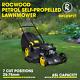 Petrol Lawnmower Self Propelled RocwooD 173cc 21? 4 Stroke OHV Engine Mulching