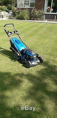 Petrol lawn mower self propelled electric start