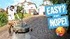 Pressure Washing A Really Steep Driveway