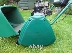 QUALCAST CLASSIC 35s CYLINDER PETROL LAWNMOWER SELF PROPELLED & GRASS BOX