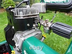 QUALCAST CLASSIC 35s CYLINDER PETROL LAWNMOWER SELF PROPELLED & GRASS BOX