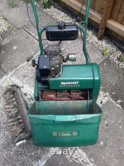 Qualcast Classic 43S Petrol Self-Propelled Lawnmower with Scarifier Cassette