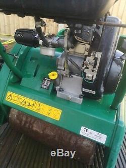 Qualcast Classic Petrol 35S Cylinder self propelled lawn mower with scarifier