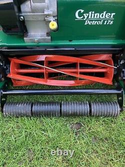 Qualcast Petrol Cylinder Lawnmower 43s 17 Cut Rear Roller Suffolk Punch