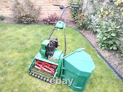 Qualcast Suffolk Punch 35 Petrol Cylinder Lawnmower Mower 14 Cut Self Propelled